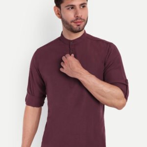 Life Roads Men Solid Pure Cotton Kurta