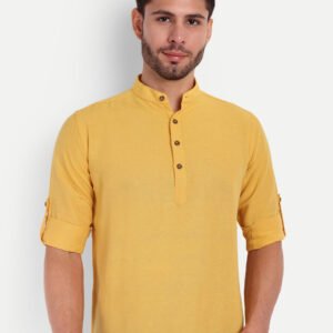 Life Roads Men Solid Pure Cotton Kurta