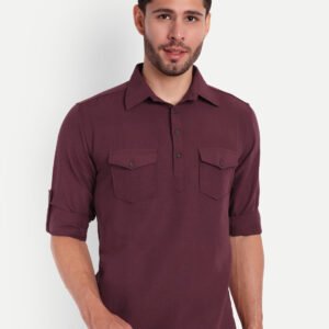 Life Roads Men Solid Pure Cotton Kurta