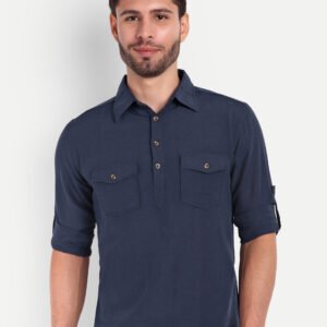 Life Roads Men Solid Pure Cotton Kurta