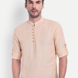 Life Roads Men Solid Pure Cotton Pathani Kurta
