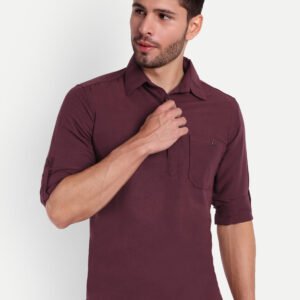 Life Roads Men Solid Pure Cotton Pathani Kurta