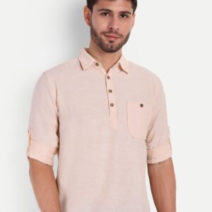 Life Roads Men Solid Pure Cotton Pathani Kurta
