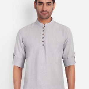 Life Roads Men Solid Pure Cotton Pathani Kurta