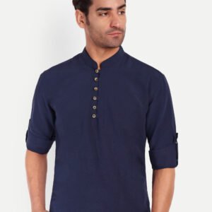 Life Roads Men Solid Pure Cotton Pathani Kurta