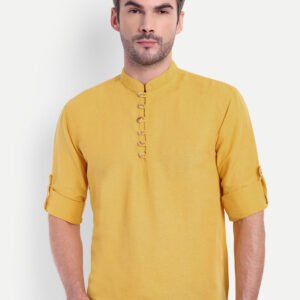 Life Roads Men Solid Pure Cotton Pathani Kurta